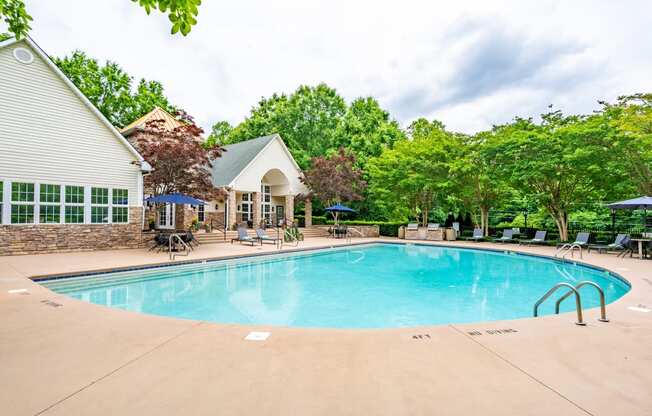 the swimming pool at our apartments