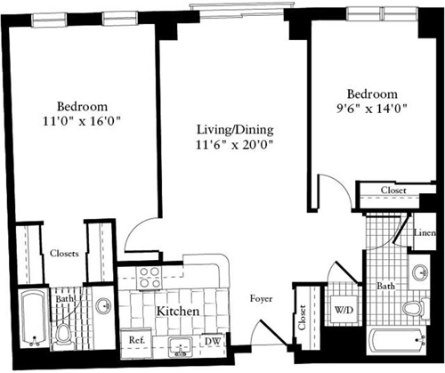 2 beds, 2 baths, 1,024 sqft, $2,920, Unit 0249