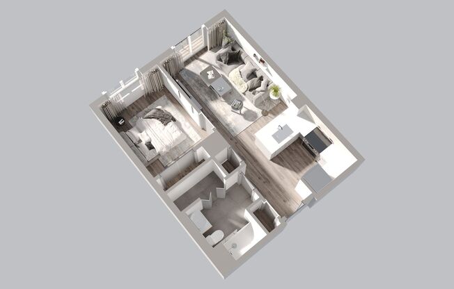 1 bed, 1 bath, 666 sqft, $2,525, Unit 513