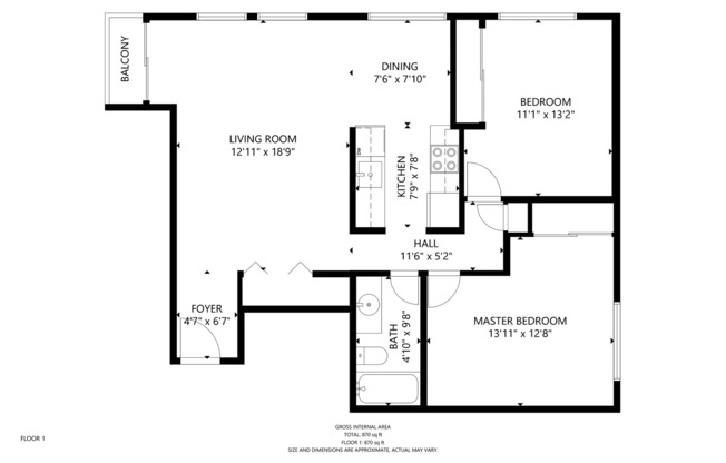 2 beds, 1 bath, 960 sqft, $2,000, Unit 310