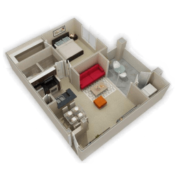 1 bed, 1 bath, 724 sqft, $963