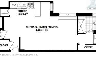 Studio, 1 bath, $3,375, Unit 2F