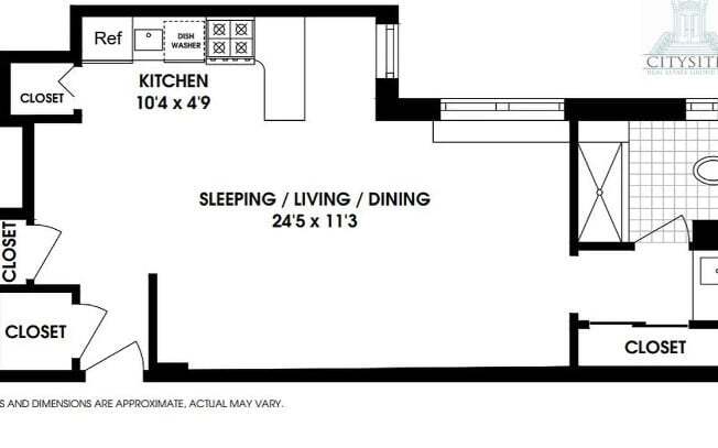 Studio, 1 bath, $3,375, Unit 2F