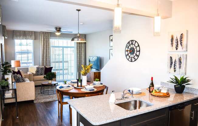 Open Living Spaces at Black Feather Apartments in Castle Rock, CO