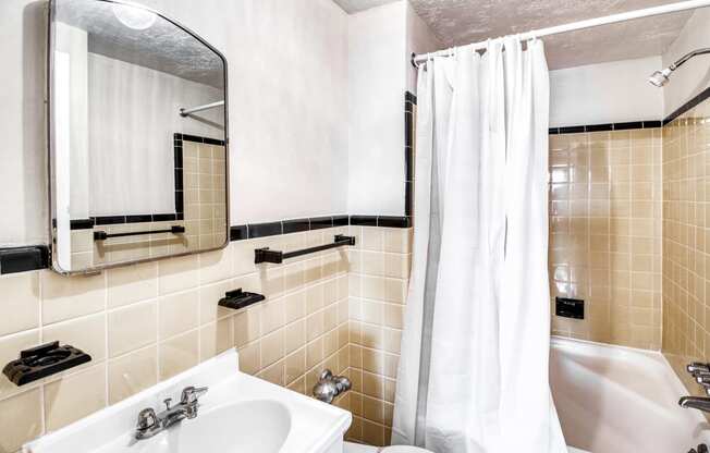 Bathroom With Bathtub at Shaker Collection  Apartments, Integrity Realty, Cleveland
