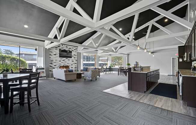 Modern Resident Clubhouse at Franklin River Apartments in Southfield, MI