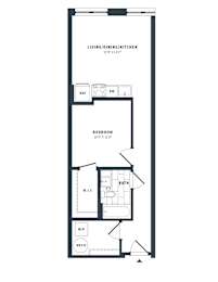 1 bed, 1 bath, 627 sqft, $2,198