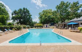 Pool at Malibu at Martin Apartments in Huntsville, Alabama