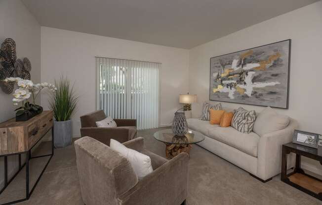 Stanford Heights model living room left angle view