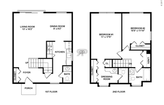 2 beds, 1.5 baths, 1,280 sqft, $1,975