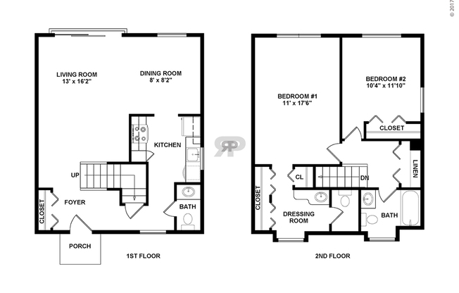 2 beds, 1.5 baths, 1,280 sqft, $1,975