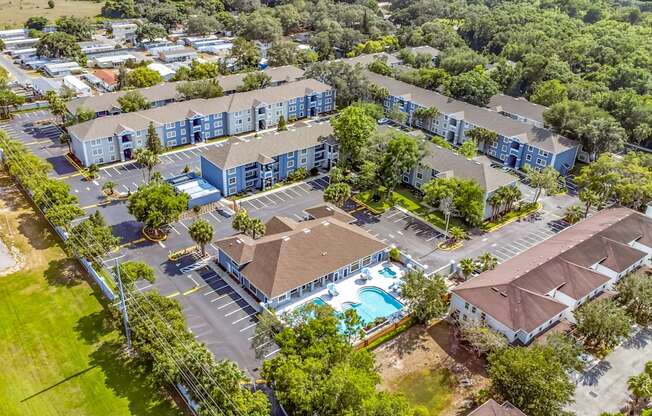 an aerial view of an a at Reserve at Temple Terrace, Temple Terrace