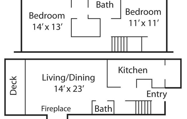 2 beds, 1.5 baths, 1,140 sqft, $1,100, Unit 607