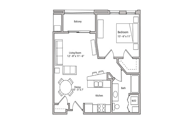1 bed, 1 bath, $1,775, Unit Suite 2-102