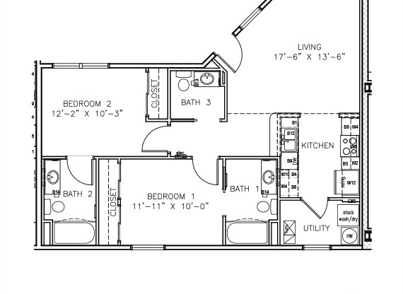 2 beds, 2.5 baths, 949 sqft, $2,298, Unit 408