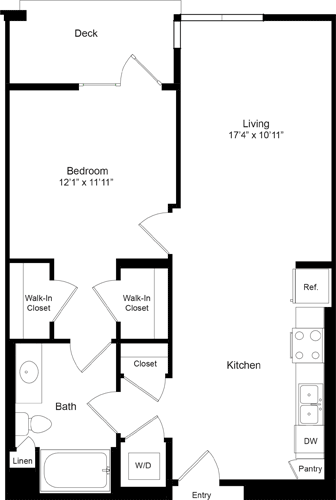 1 bed, 1 bath, 762 sqft, $3,076, Unit 332