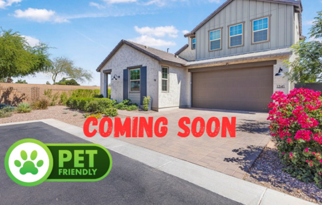(Coming Soon) Modern 3-Bed/2.5-Bath Home in Desirable Chandler Boutique Neighborhood – Spacious Layout, Pet-Friendly, Corner Lot, and Private Backyard