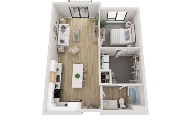 1 bed, 1 bath, 699 sqft, $1,250, Unit 308