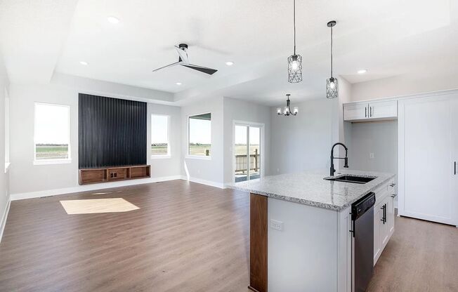 Single family home in west wichita which includes 3 bedrooms, 2 bathrooms, 3 car garage and yard mowing included.