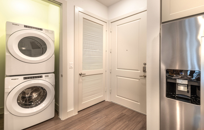 Convenience of in home front-loading washer and dryer