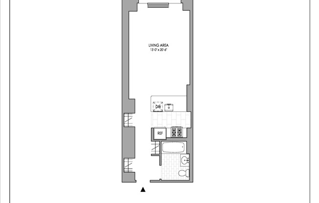 Studio, 1 bath, $3,440, Unit 407