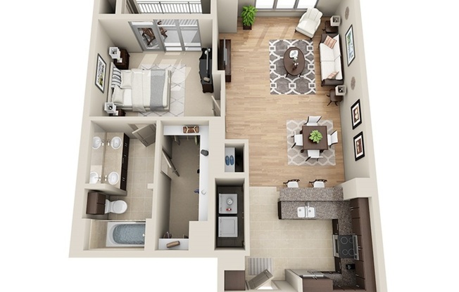 1 bed, 1 bath, 994 sqft, $3,678