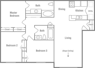 3 beds, 2 baths, 1,136 sqft, $1,726