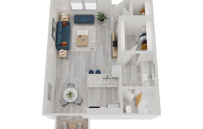 Studio, 1 bath, 500 sqft, $782, Unit 261