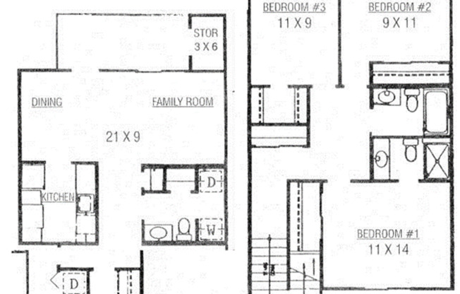 3 beds, 2.5 baths, 1,500 sqft, $2,035, Unit C-02