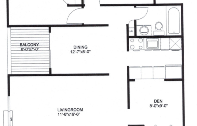 2 beds, 1.5 baths, 670 sqft, $1,195, Unit B3