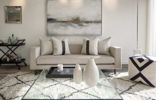 a living room with a couch and a coffee table at 1305 Dock Street, Maryland, 21231