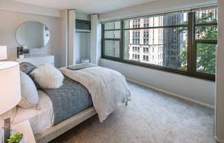 Bedroom View at Twin Towers, Chicago