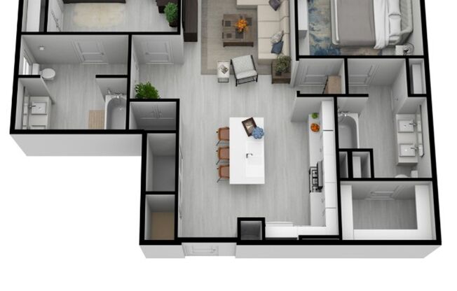 2 beds, 2 baths, 1,234 sqft, $2,695, Unit 123