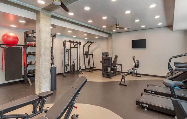 Fitness Center at Maye House Apartments