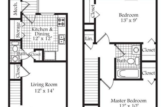 2 beds, 1.5 baths, 860 sqft, $1,035