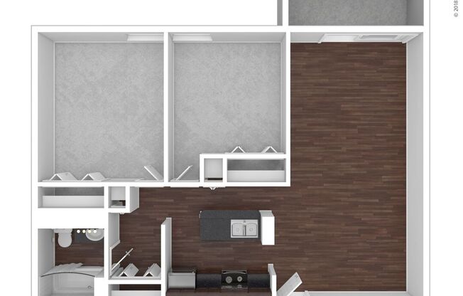 2 beds, 1 bath, 897 sqft, $3,320