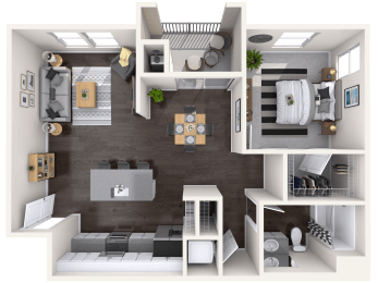 1 bed, 1 bath, 827 sqft, $2,236