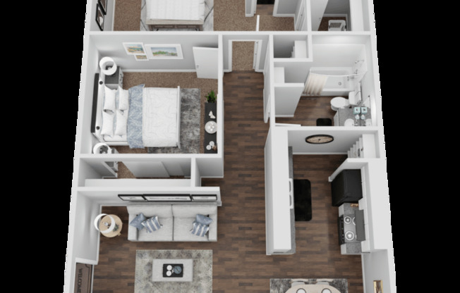 2 beds, 2 baths, 875 sqft, $1,245