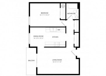 1 bed, 1 bath, 700 sqft, $1,728
