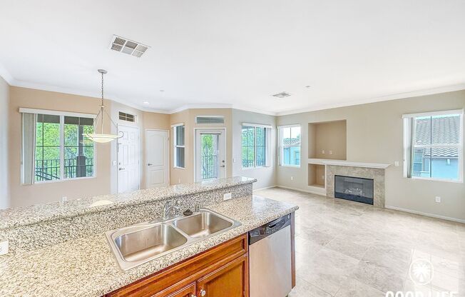 Bright 2BD/2BA Condo in Sabre Springs with Covered Balcony, In-Unit Laundry & Garage