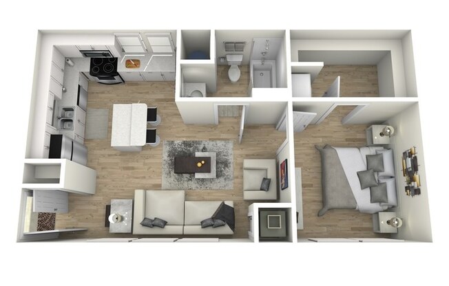 1 bed, 1 bath, 573 sqft, $1,650