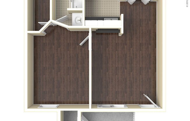 1 bed, 1 bath, 565 sqft, $910