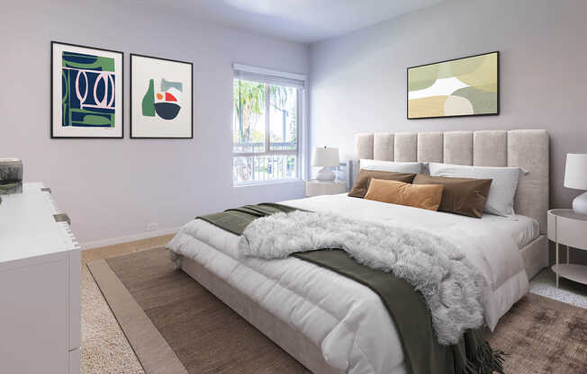 Bedroom with Hard Surface Flooring