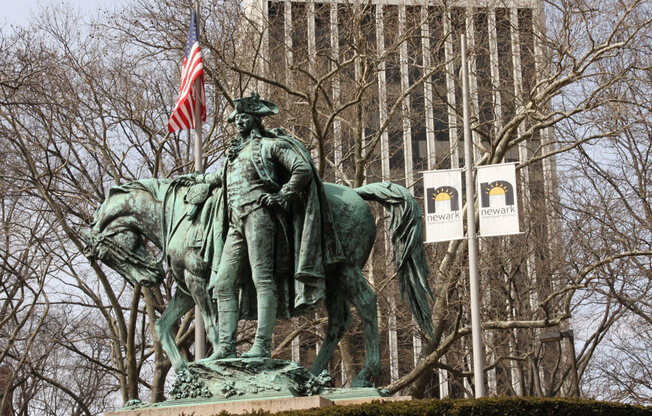 Statue in local area of Newark