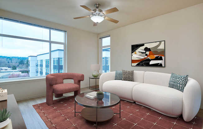 Living Room with Hard Surface Flooring