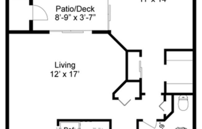 1 bed, 1 bath, 687 sqft, $1,497