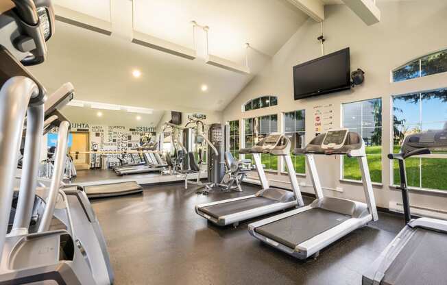 Fitness Center With Modern Equipment at Arcadia Townhomes, Federal Way, 98023