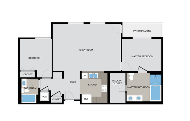 2 beds, 2 baths, 1,140 sqft, $3,810, Unit 215