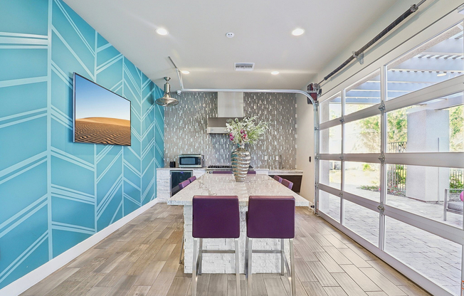 Gourmet Kitchen and Seating Clubhouse