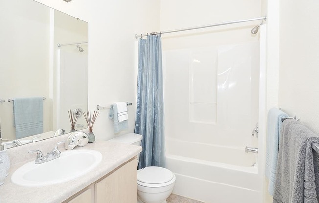 Full-Size Bathroom with Tile Style Flooring